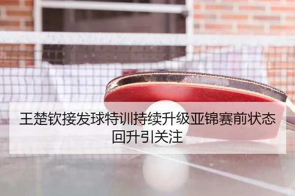 王楚钦接发球特训持续升级亚锦赛前状态回升引关注